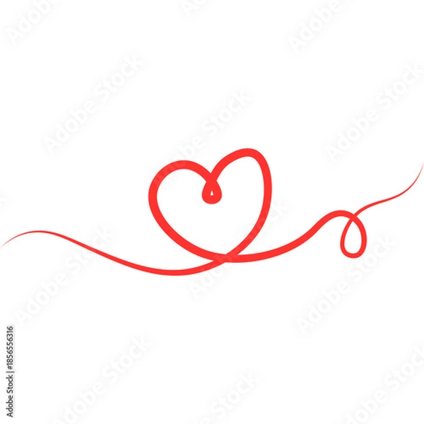 Obraz Heart Line Continuous