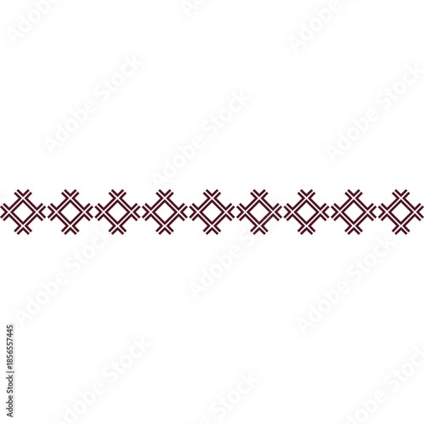 Obraz Tribal Ethnic Border Pattern