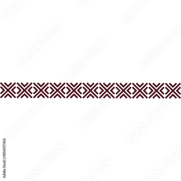 Obraz Tribal Ethnic Border Pattern