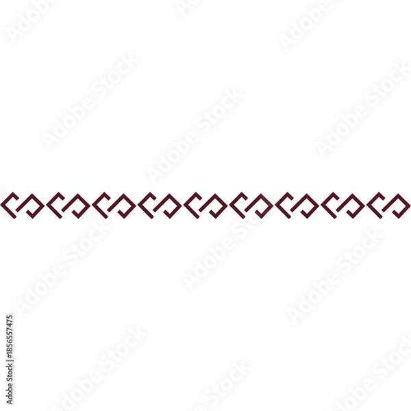 Obraz Tribal Ethnic Border Pattern