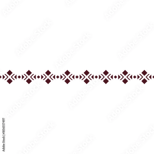 Obraz Tribal Ethnic Border Pattern