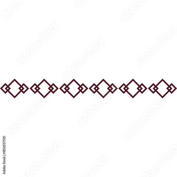 Obraz Tribal Ethnic Border Pattern