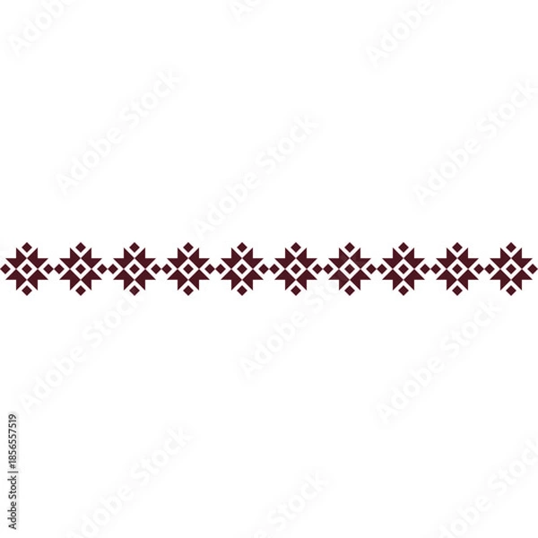 Obraz Tribal Ethnic Border Pattern