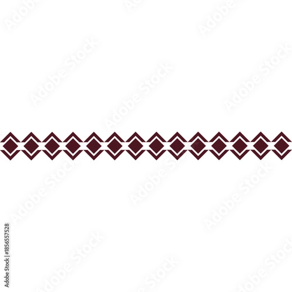 Obraz Tribal Ethnic Border Pattern
