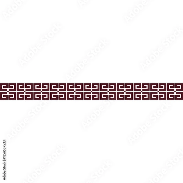 Obraz Tribal Ethnic Border Pattern
