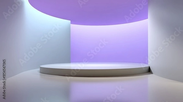 Obraz Dynamic stage setup for performances modern venue 3d environment abstract design