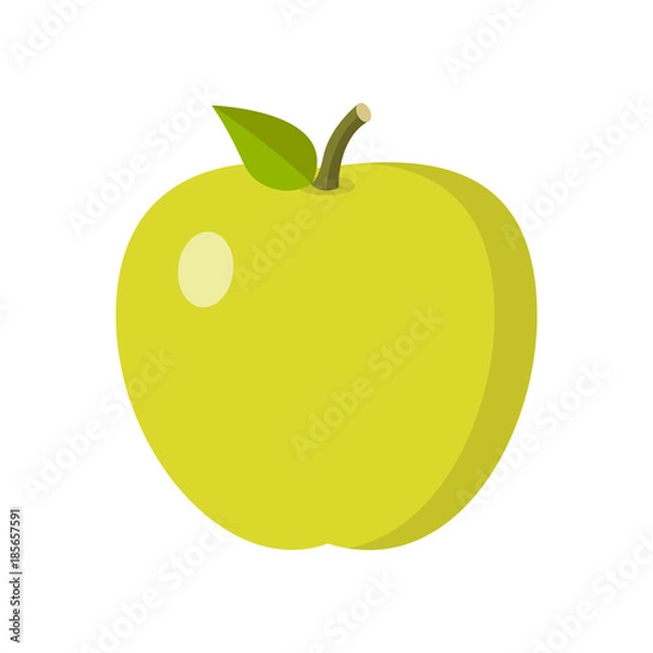 Obraz Apfel Flat Design Icon