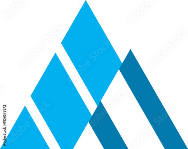 Obraz  3d abstract  triangle technology colored  symbol logo on abstract background with triangles