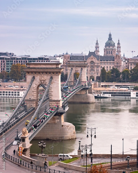 Obraz budapest chain bridge
