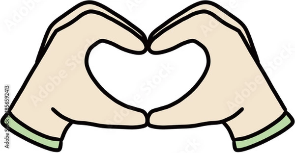 Obraz Hands drawing illust 손 