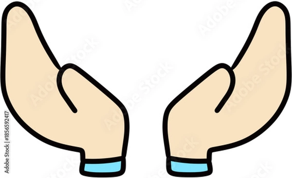 Obraz Hands drawing illust 손 