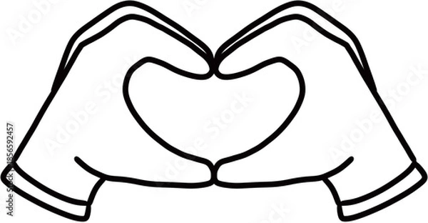 Obraz Hands drawing illust 손 