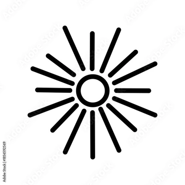 Obraz Explosion vector icon. Isolated on on white background