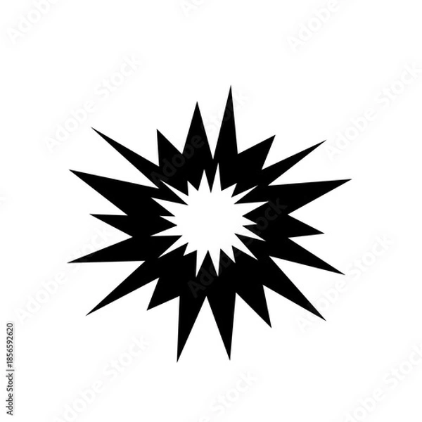 Obraz Explosion vector icon. Isolated on on white background