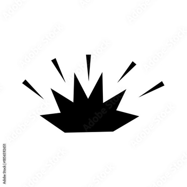 Obraz Explosion vector icon. Isolated on on white background