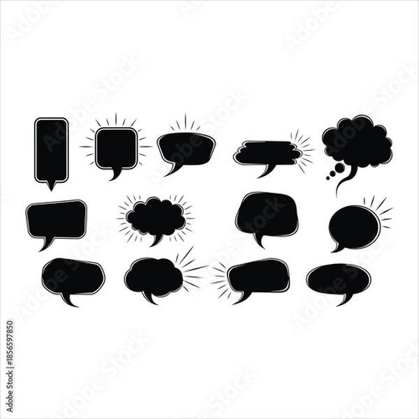 Fototapeta Comic Bubbles Vector