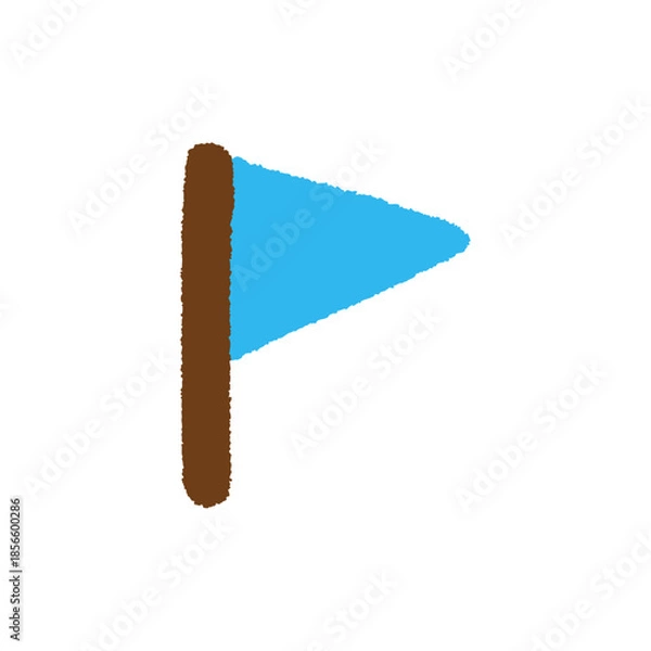 Obraz 旗 手描き パステル プログラミング アイコン イラスト