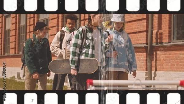 Obraz Modern Vintage Camera Overlay Slideshow