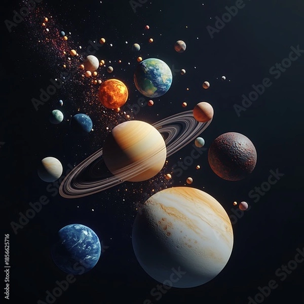 Obraz Solar system planets