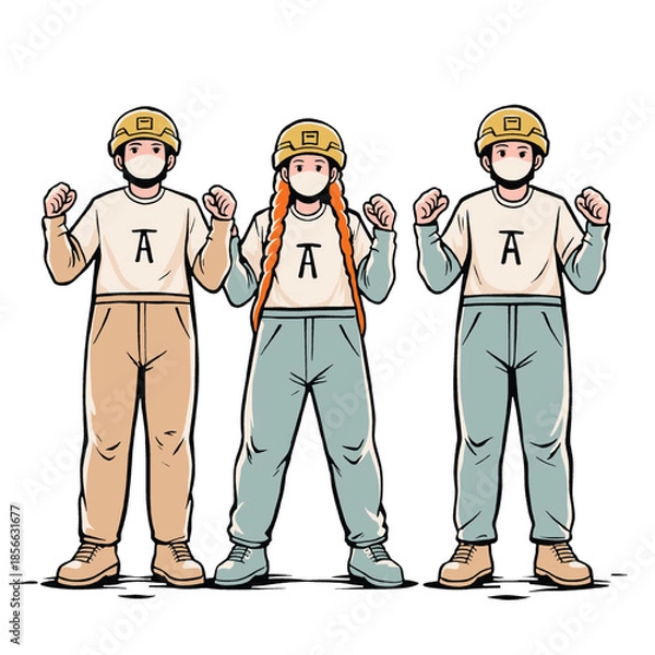 Obraz Three Construction AAA