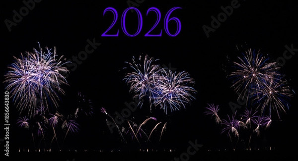 Obraz Feuerwerk Neujahr 2026