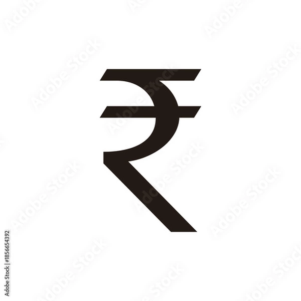 Obraz Rupee currency symbol transparent background