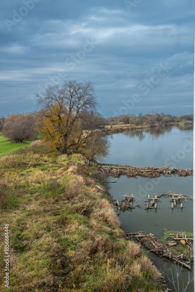 Fototapeta Morava river in Bratislava, Slovakia
