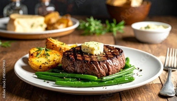 Obraz Gegrilltes Rindersteak