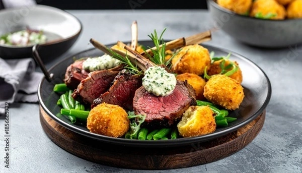 Obraz Gegrilltes Lammfleisch