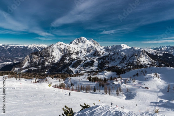 Obraz Skiing At Nassfeld Carinthia Austria