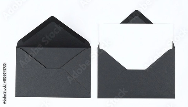 Obraz open envelope with blank paper