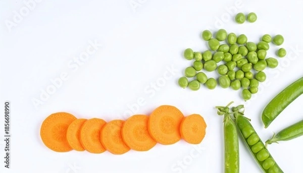 Obraz carrots and peas