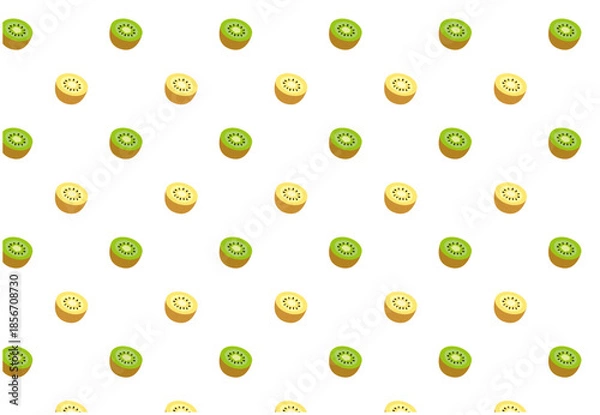 Obraz グリーンキウイとゴールドキウイ　壁紙