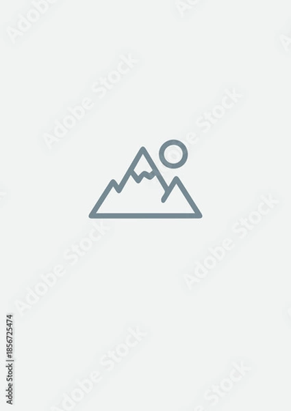 Fototapeta mountain icon