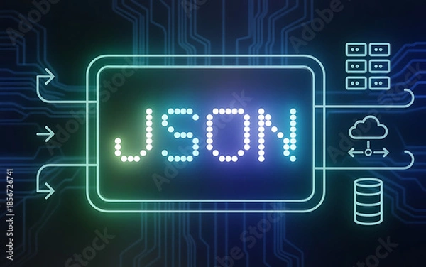 Obraz JSON Parsing and Payload Visualization for Efficient API Communication, Structured Data Exchange, and Modern Application Integration