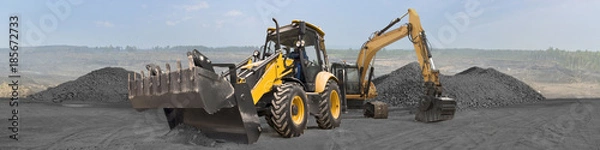Fototapeta Wydobycie i sprzedaż węgla.