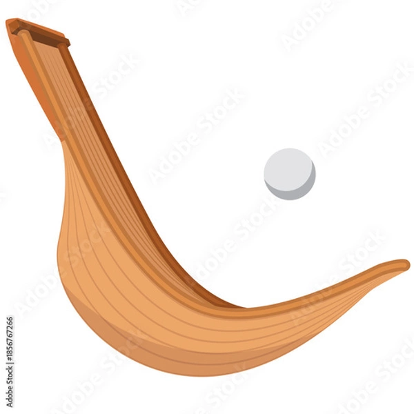 Obraz long xistera sport vector drawing.