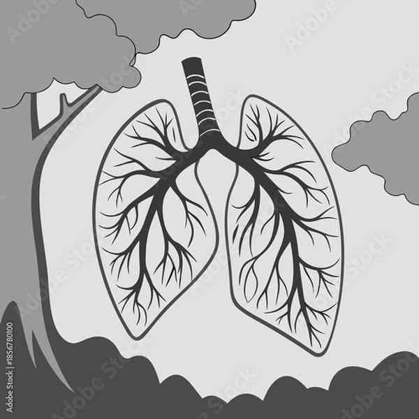 Obraz A abstract background with leaves