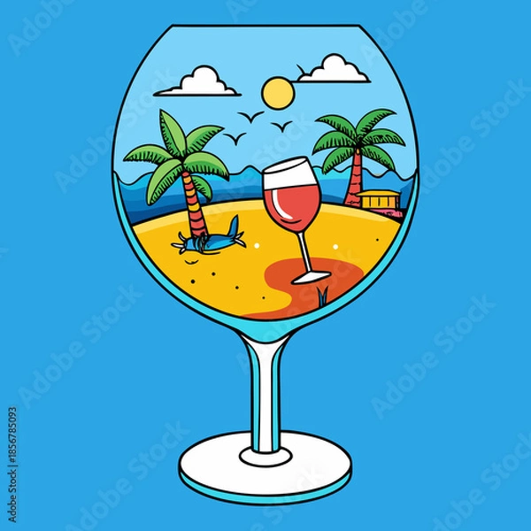 Obraz cocktail on the beach