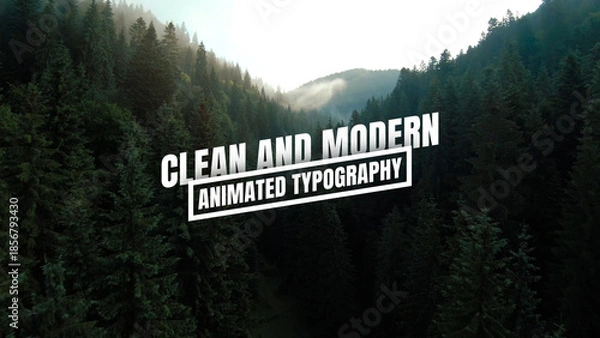 Obraz Clean and Modern Animated Typography