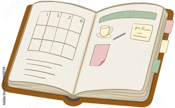 Obraz 펼친 다이어리
