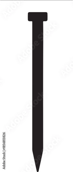 Obraz Black metal nail tool hardware