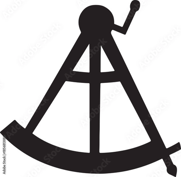 Obraz Black drafter's tool instrument drafting architecture