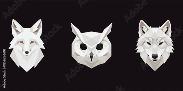 Obraz Geometric Forest Guardians