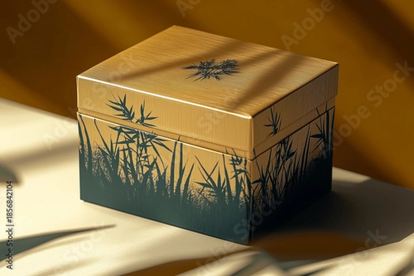 Obraz golden gift box