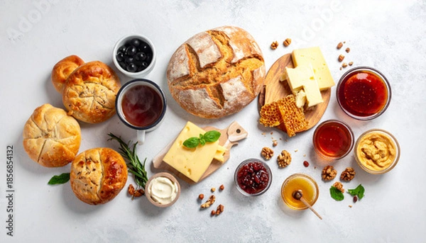 Obraz Rustic Styled Turkish Breakfast Table