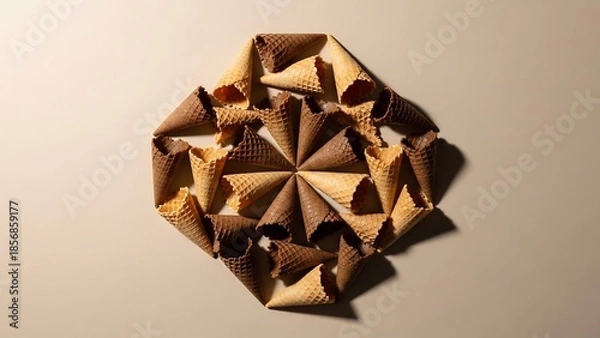 Obraz コーンが美しく並ぶ