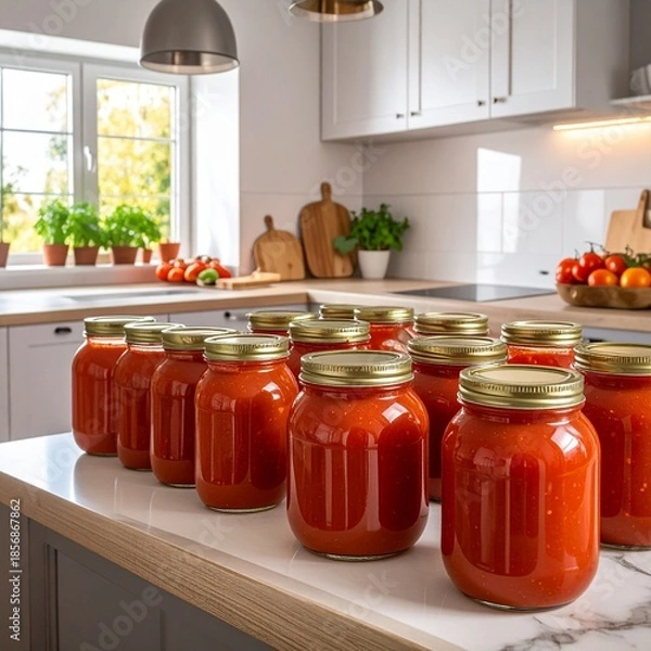 Obraz Eingekochte Tomatensosse