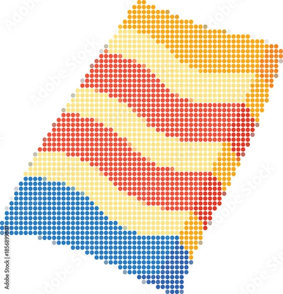 Obraz Colorful Pixel Heart Design