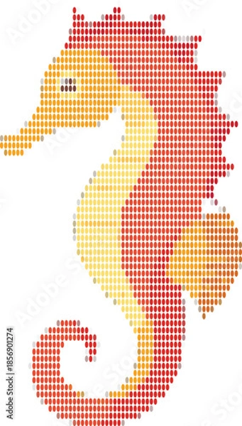 Obraz Simple Seahorse Pixel Design